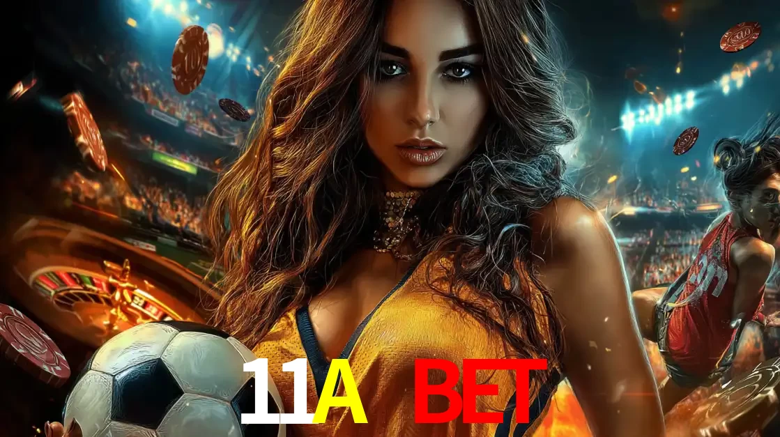 Mulher segurando uma bola de futebol em uma montagem que mistura a paixão esportiva com a emoção da roleta de cassino, tudo disponível na plataforma 11A BET.